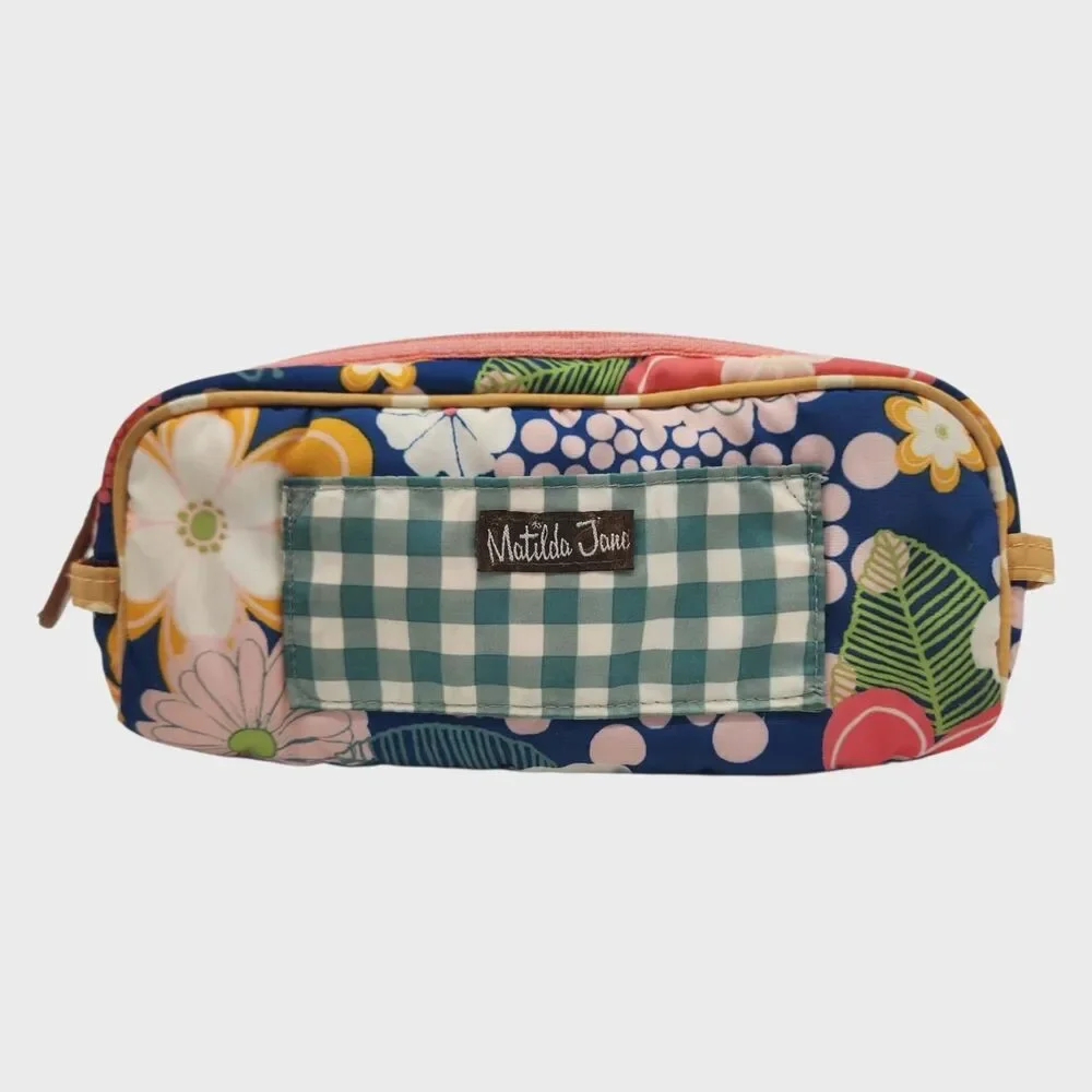 Matilda Jane Pencil Case Floral Polka Dots Checkered School Planner Supplies